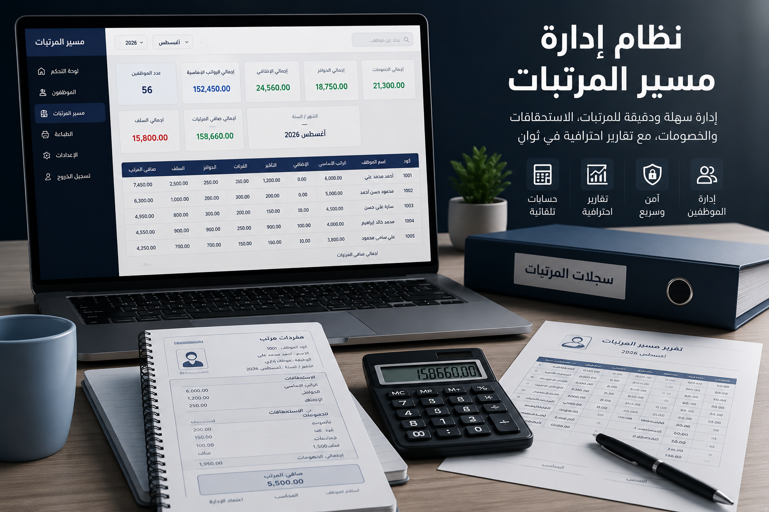 نظام إدارة الموظفين والمرتبات